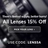 Hot 8-Hour Sale: 15% Off All Lenses at KEH ! (180-Day Warranty)